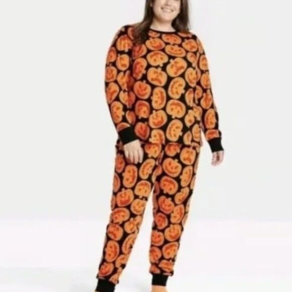 Hyde And Eek Womens 2 Piece Family Halloween Sleep Set (Size M) PUMPKINS - NEW!! - Picture 4 of 4
